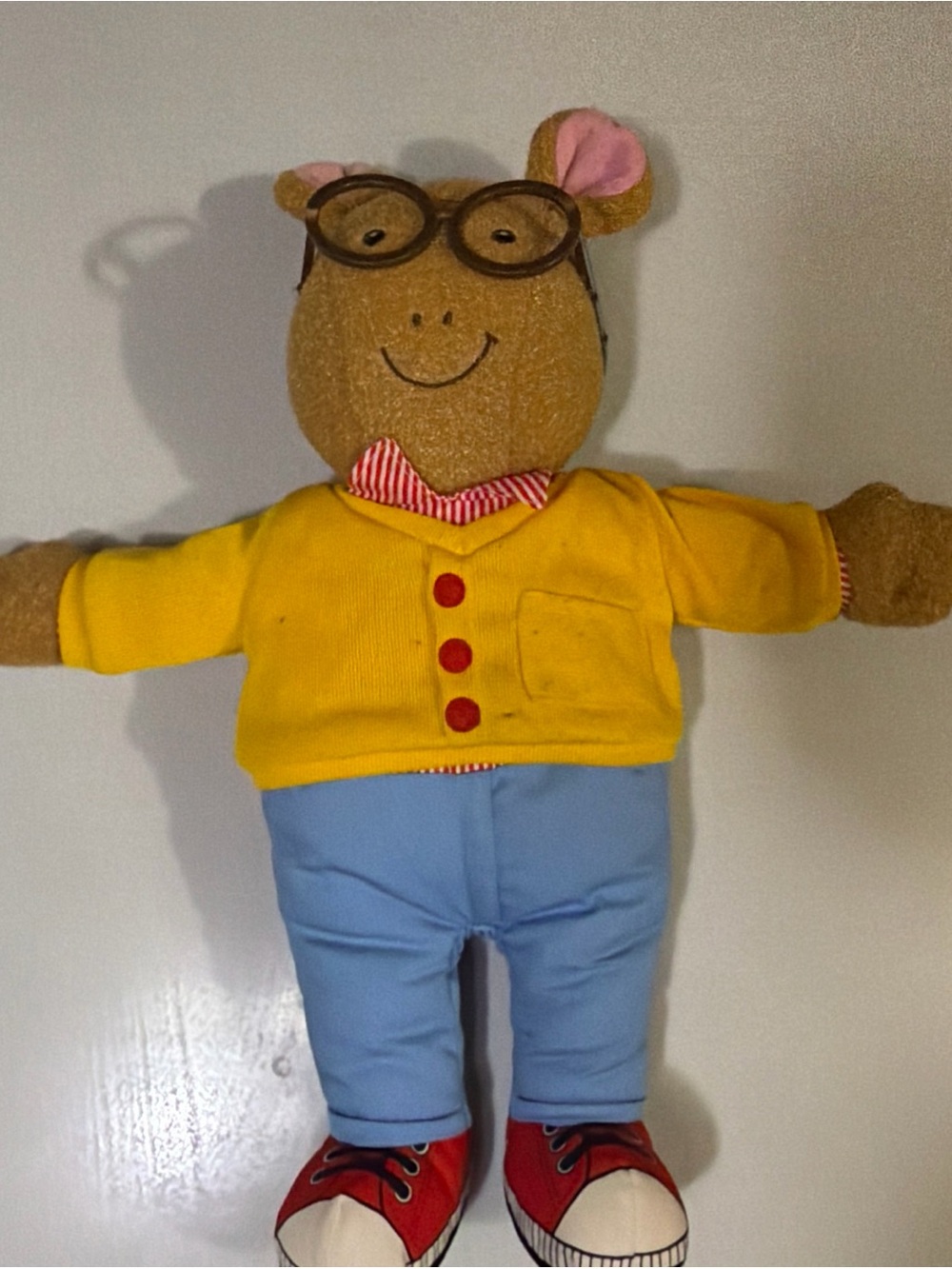 Arthur plush Yellow & Blue with Glasses - Kids Toy